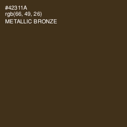 #42311A - Metallic Bronze Color Image